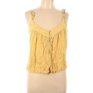 O'Neill Yellow Ruched Camisole Size Large